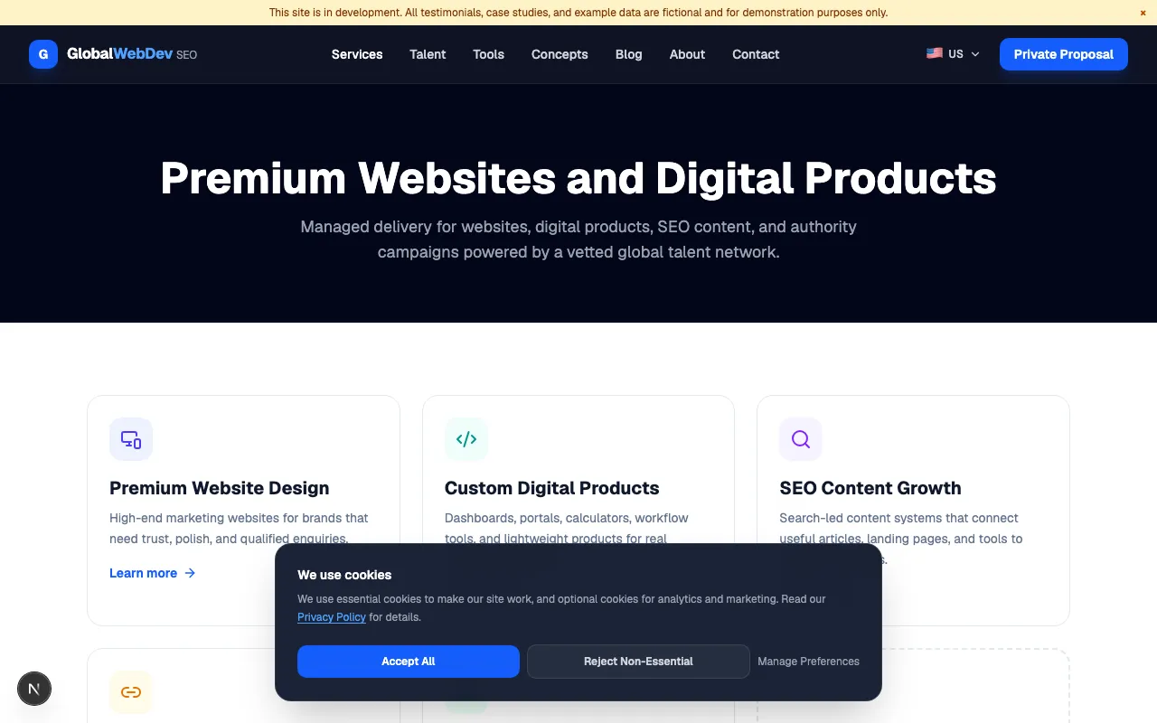 글로벌 웹데브 SEO screenshot 2