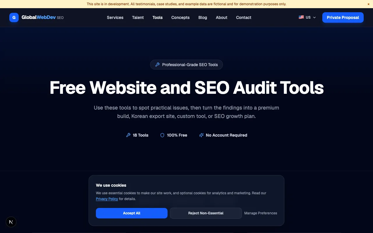 글로벌 웹데브 SEO screenshot 4